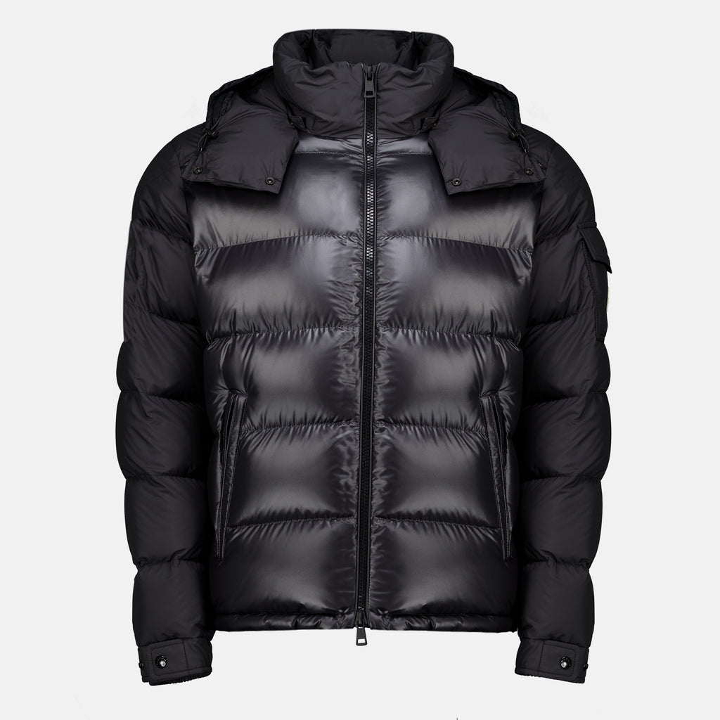 Manteaux Giacca Nera in Piuma Maya Moncler Noir Homme