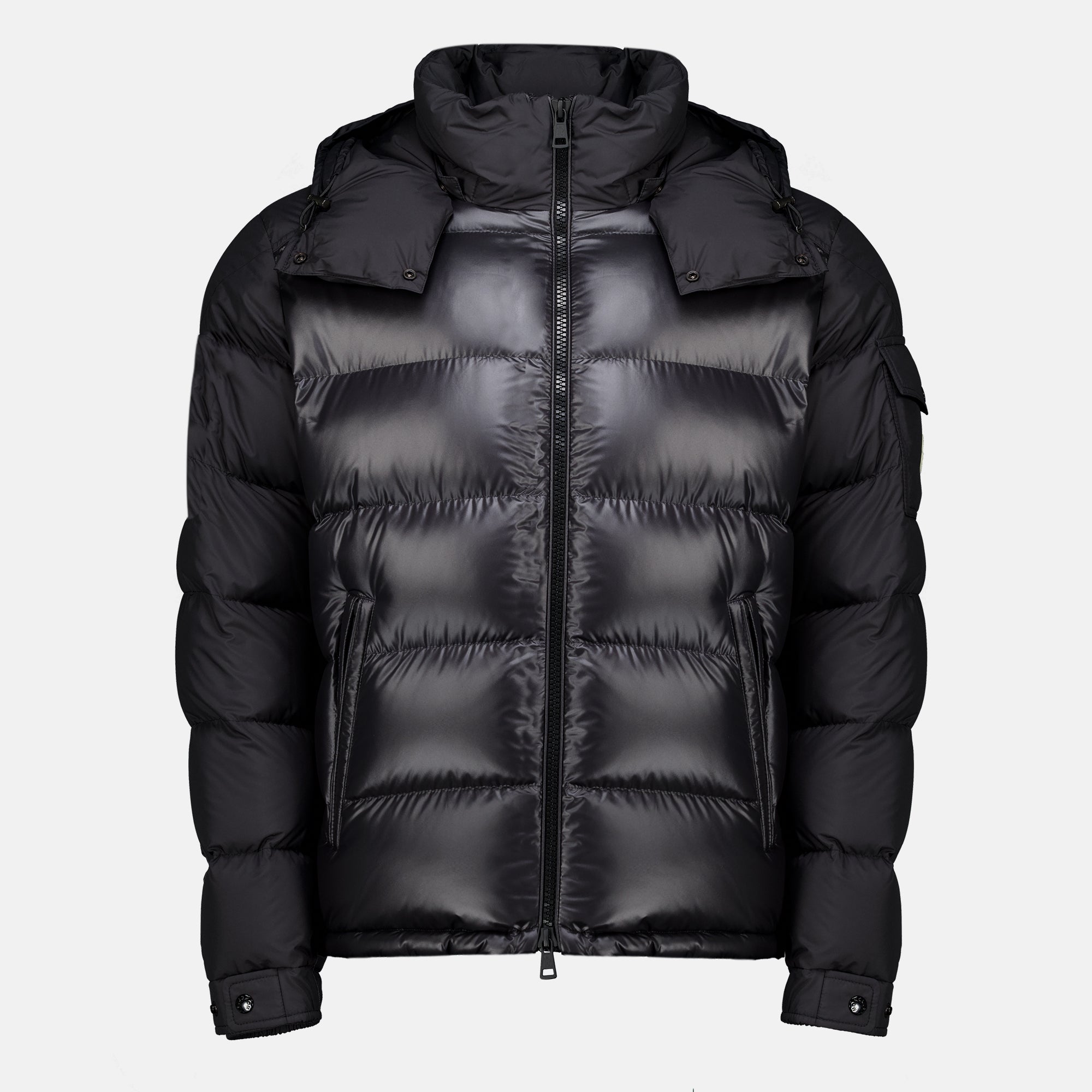 Manteaux Maya Black Down Jacket Moncler Noir Homme
