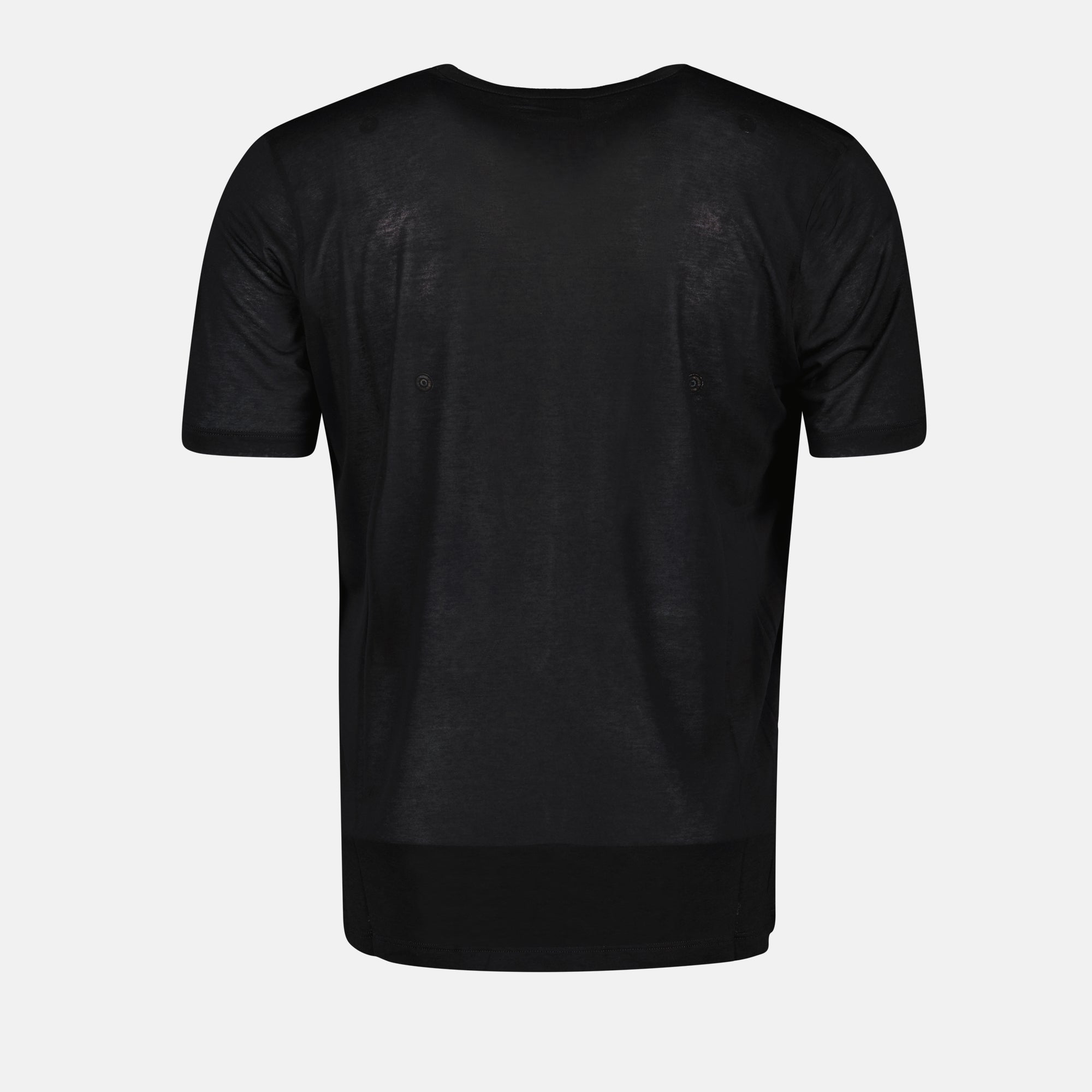 T-shirts T-shirt en viscose Saint Laurent Noir Homme