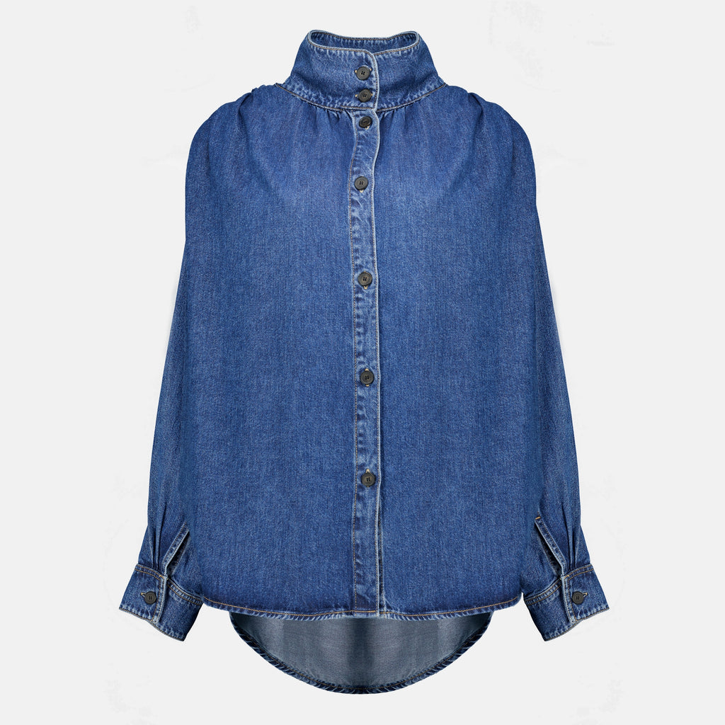 Tops Camicia di Jeans Fluida in Blu Iro Bleu foncé Femme