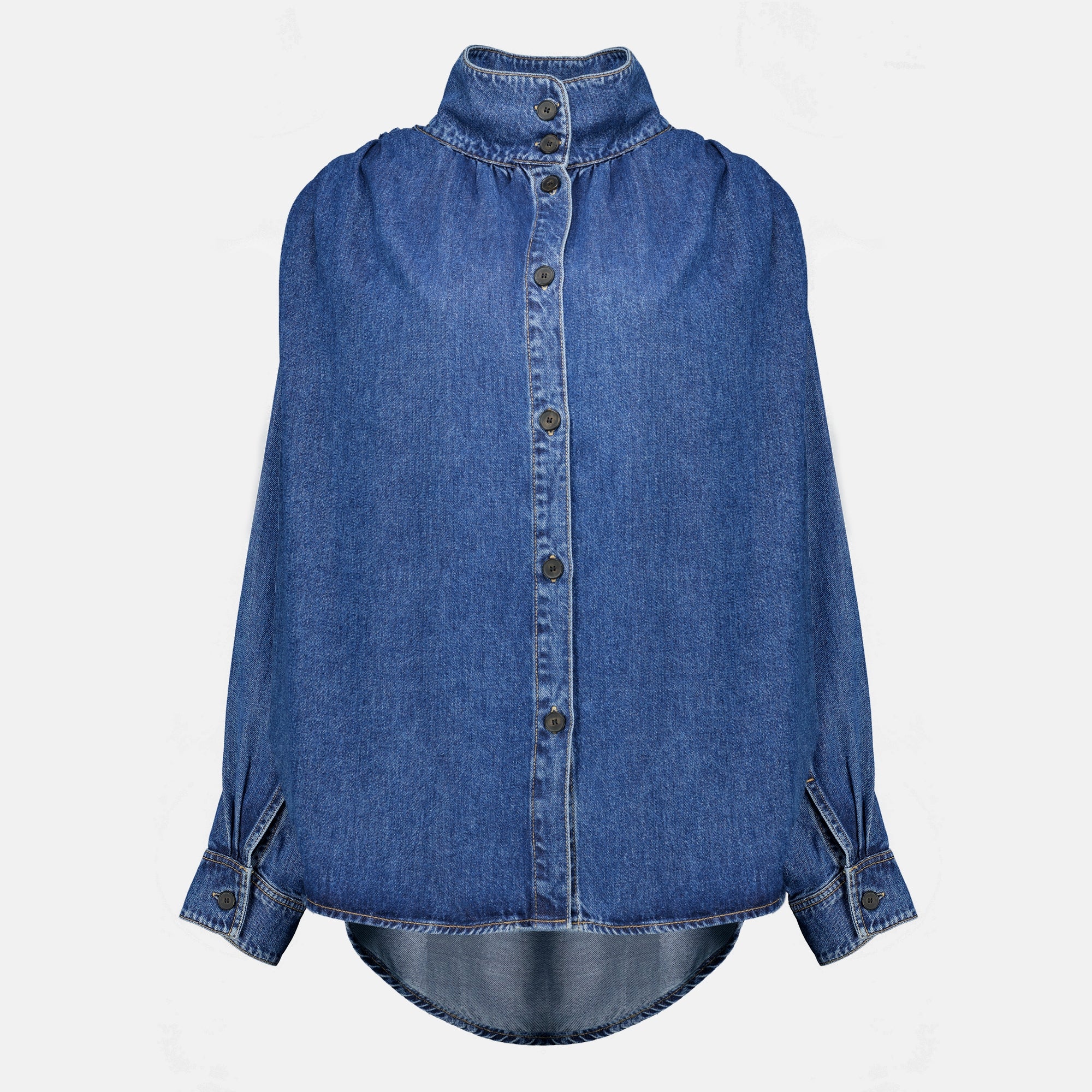 Tops Chemise fluide en denim bleu Iro Bleu foncé Femme