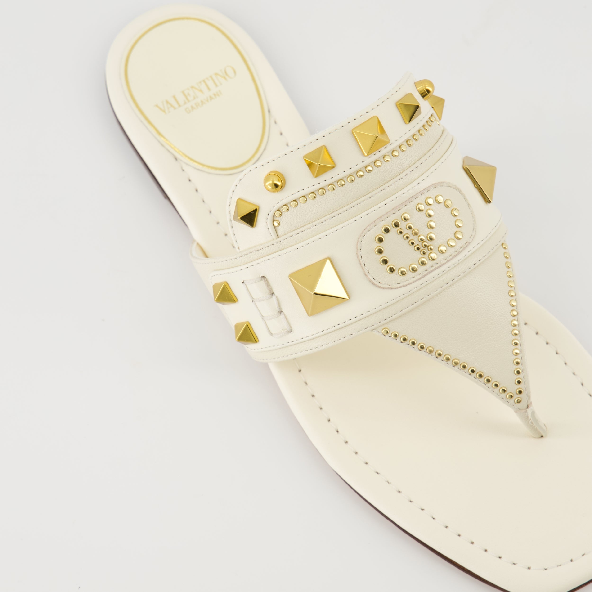 Offene schuhe Plaster Caster Sandalen Valentino Garavani Weiß Femme