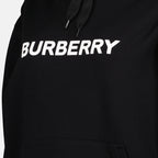 Moletons Sweatshirt com Capuz e Logótipo Burberry Preto Femme