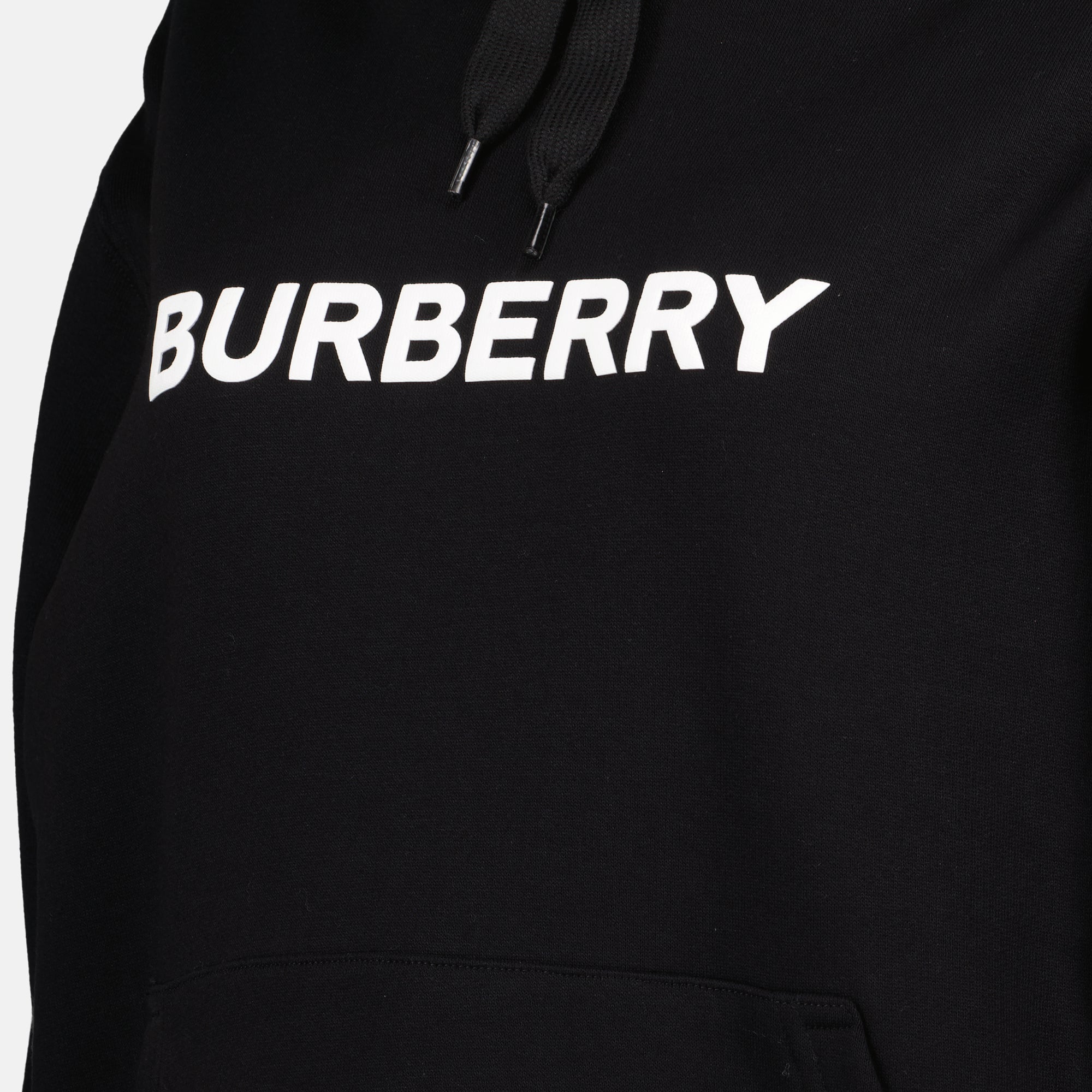 Moletons Sweatshirt com Capuz e Logótipo Burberry Preto Femme