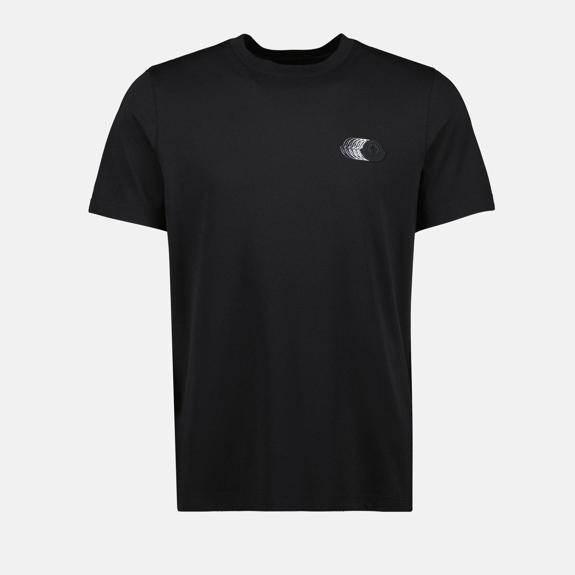 Tシャツ フェイドロゴプリントTシャツ Moncler 黒 Homme
