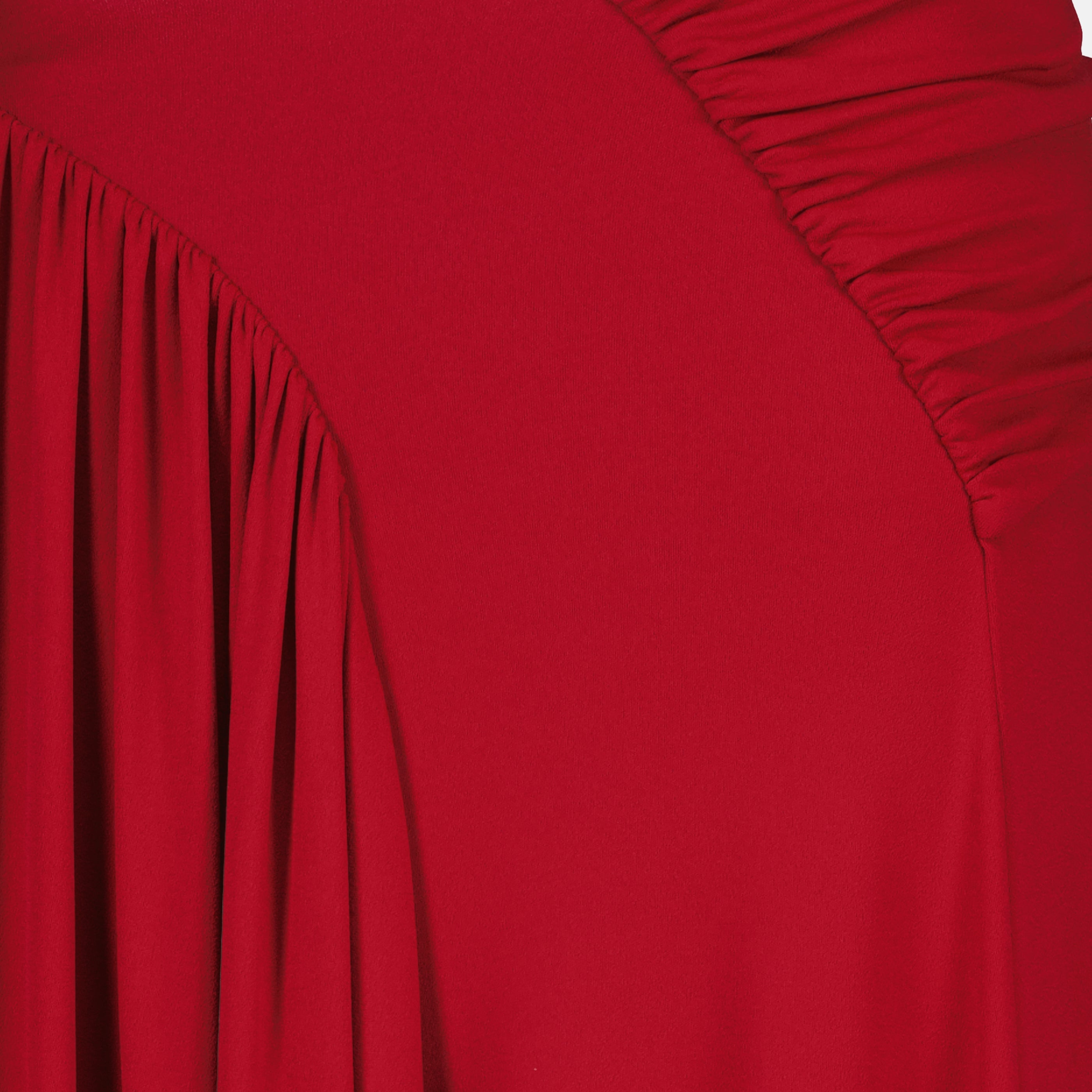 Image de l'article Jupe longue en jersey rouge de la marque Rabanne pour Femme - Saison Printemps-Été 2026 - Vue détaillée_2