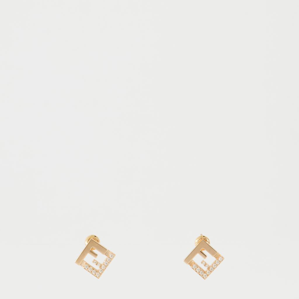 Bild der Forver Ohrringe mit Kristallen der Marke Fendi für Frauen - Saison Frühling-Sommer 2026 - Detaillierte Ansicht_2