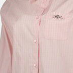 Camisas Camisa Cortada Versace Rosa Femme