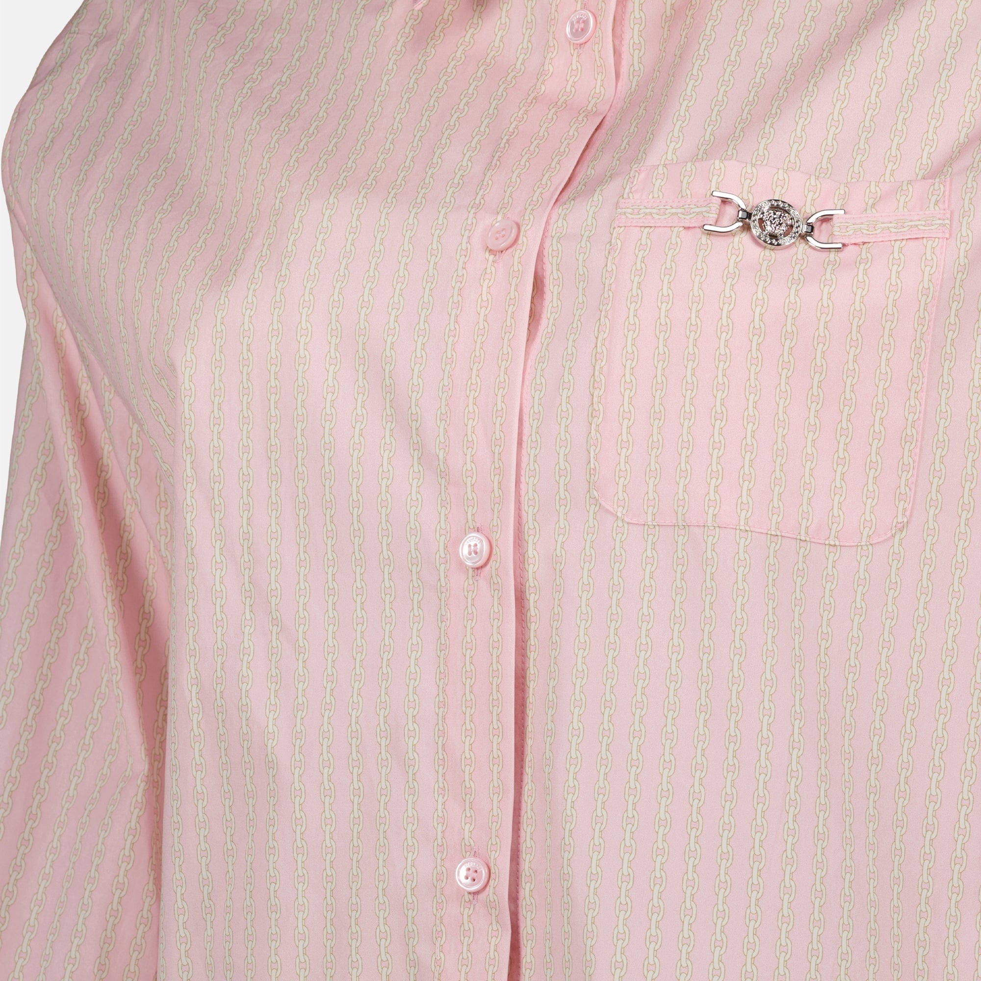 Camisas Camisa Cortada Versace Rosa Femme