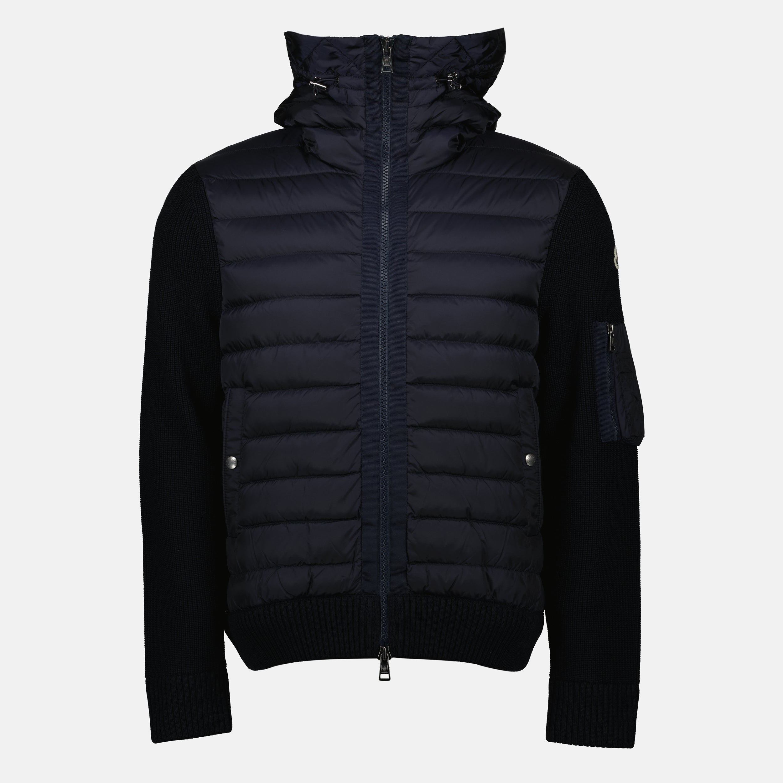 Imagen del Cardigan con cremallera de Moncler para Hombre - Temporada Otoño-Invierno 2025 - Vista Frontal