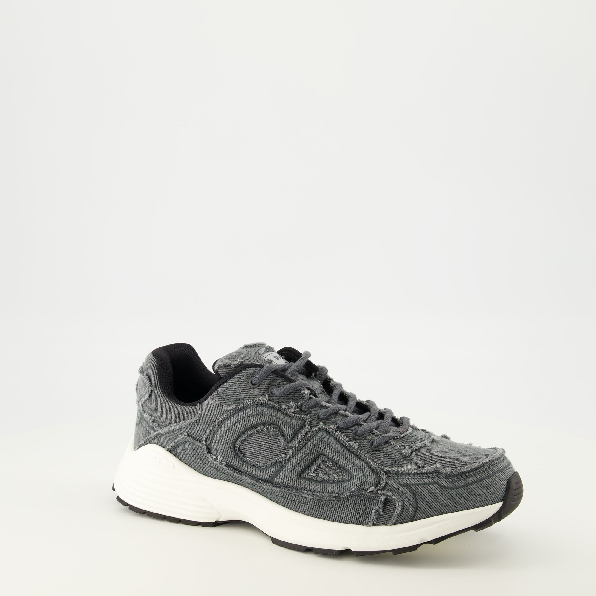 Baskets B30 Denim-Effekt Graue Sneakers Dior Gris Homme