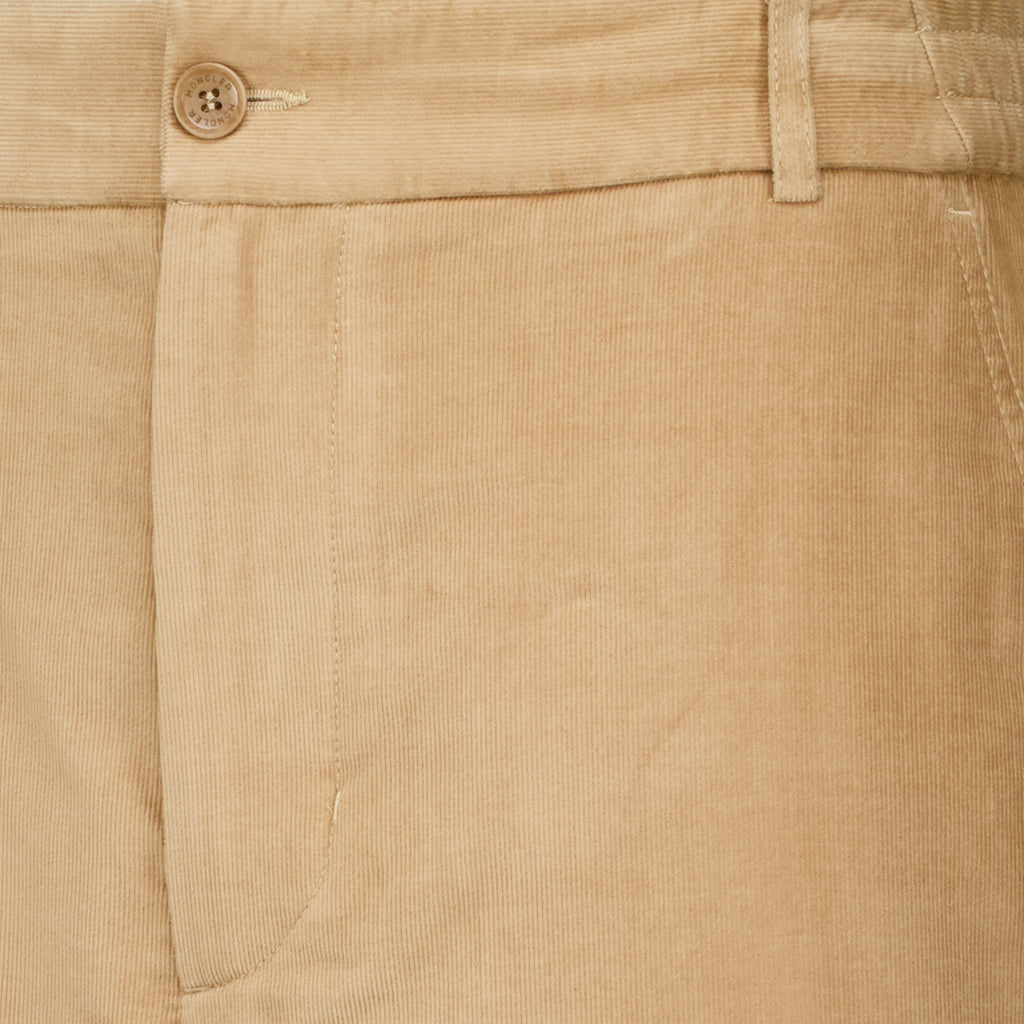 Pantalons ベージュ コーデュロイ パンツ Moncler Beige Homme