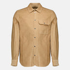 Chemises Beige Corduroy Shirt Moncler Beige Homme