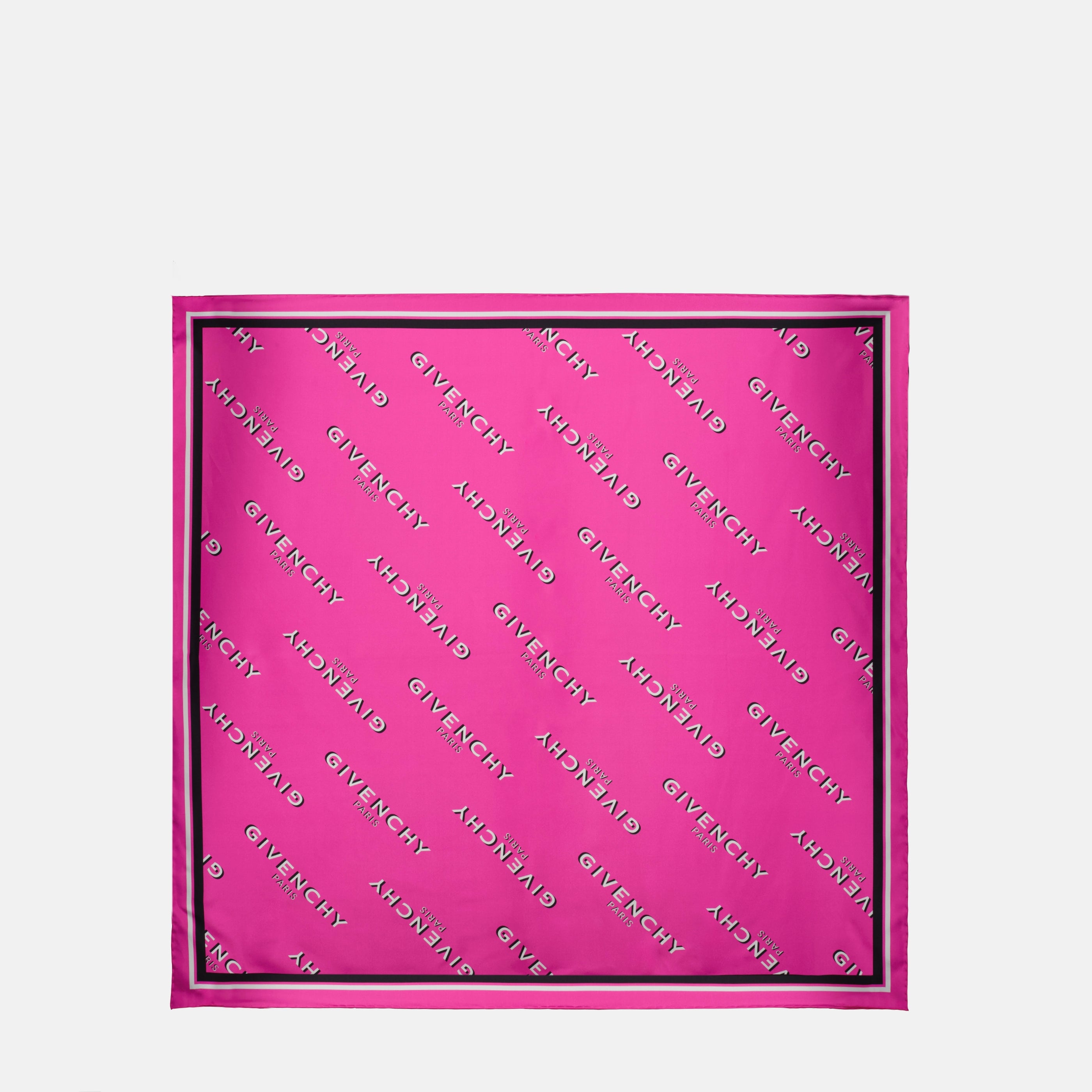 Écharpes, foulards et gants Carré en soie Shadow rose Givenchy Rose Femme