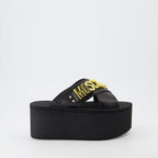 Compensées et plateformes MA28118I1G MF0 000 nero Moschino Noir Femme