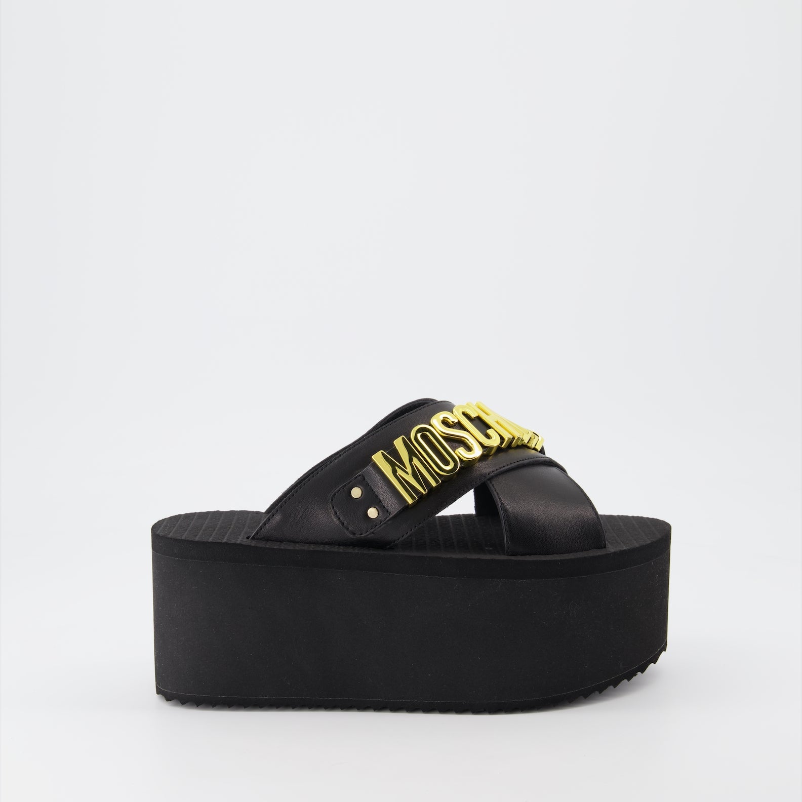 Compensées et plateformes MA28118I1G MF0 000 nero Moschino Noir Femme