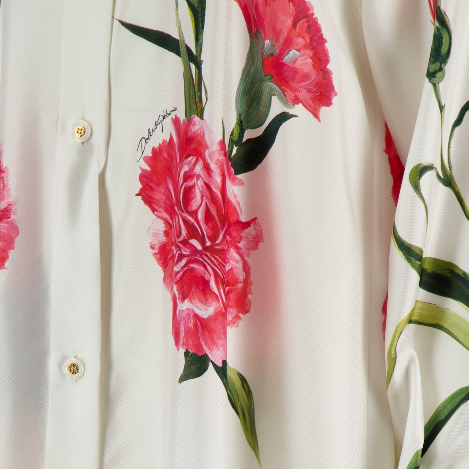 Robes F6AEHT GDA9E ha3vl garofani fdo bco nat Dolce & Gabbana Rose Femme