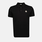 Polos Polo con Logo Moncler Negro Homme