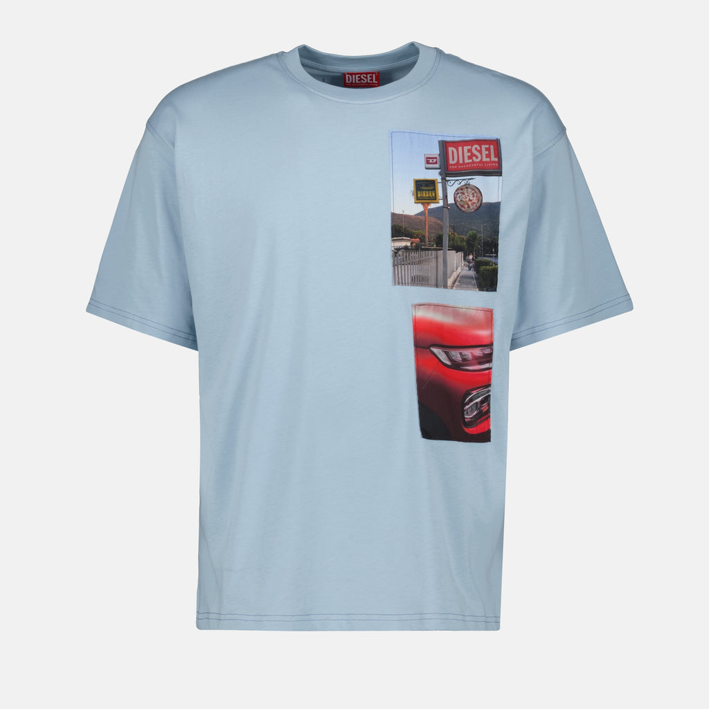 Image of the Diesel brand T-Box-T3 T-shirt for Men - Autumn-Winter 2025 Season - Front View