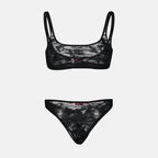 Roupa íntima e homewear Tanga Punchy en dentelle Diesel Preto Femme
