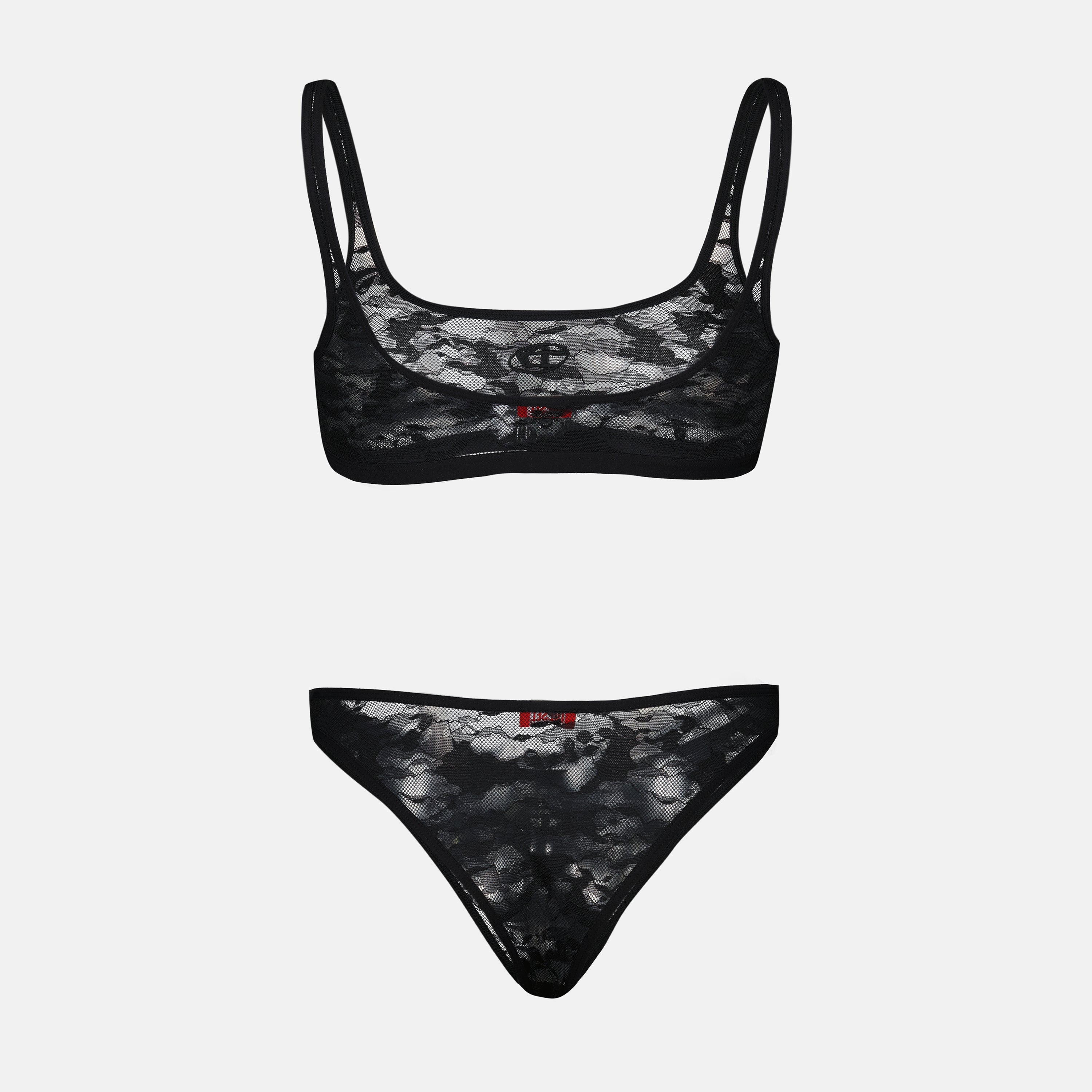 Roupa íntima e homewear Tanga Punchy en dentelle Diesel Preto Femme