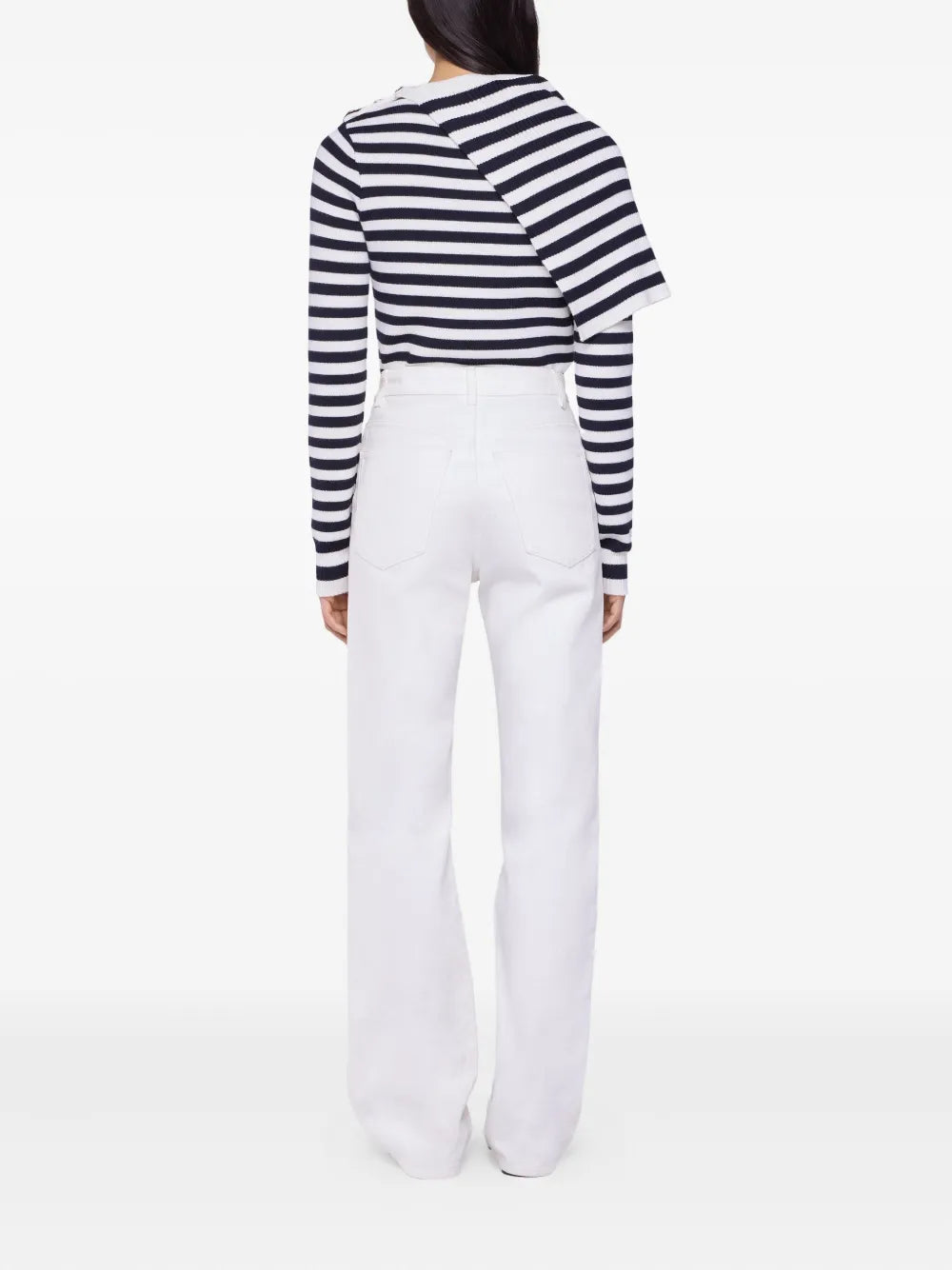 Image de l'article Pull marinière de la marque Rabanne pour Femme - Saison Automne-Hiver 2025 - Vue détaillée_1