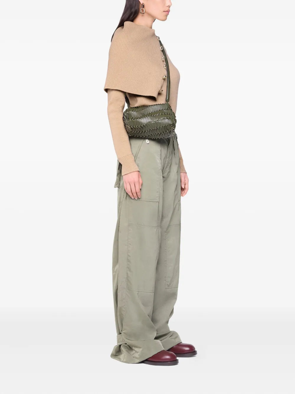 Image de l'article Pull en laine de la marque Rabanne pour Femme - Saison Automne-Hiver 2025 - Vue de Dos