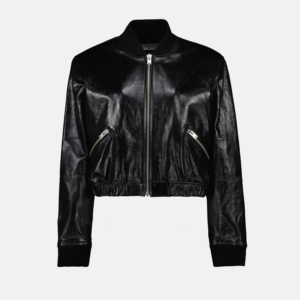 Mäntel Donovan Lederjacke Iro Schwarz Femme