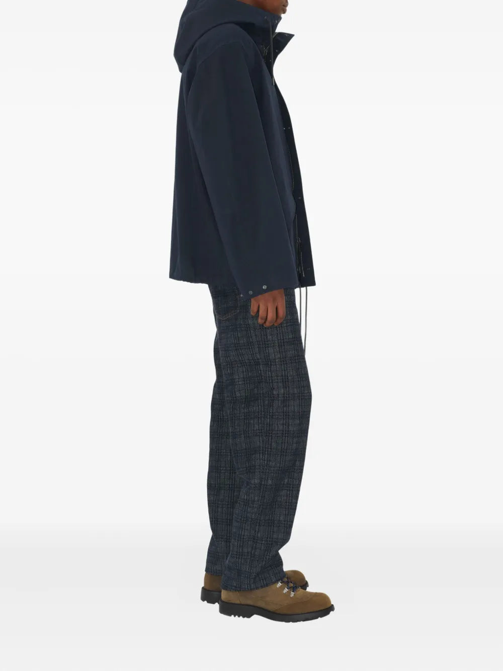 Image of the Burberry brand short parka for men - Autumn-Winter 2025 - Detailed View 1