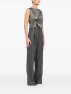 Pantalons Pantalon de ville Mm6 Gris Femme