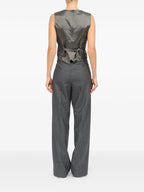 Pantalons Pantalon de ville Mm6 Gris Femme