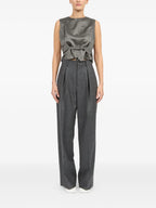 Pantalons Pantalon de ville Mm6 Gris Femme