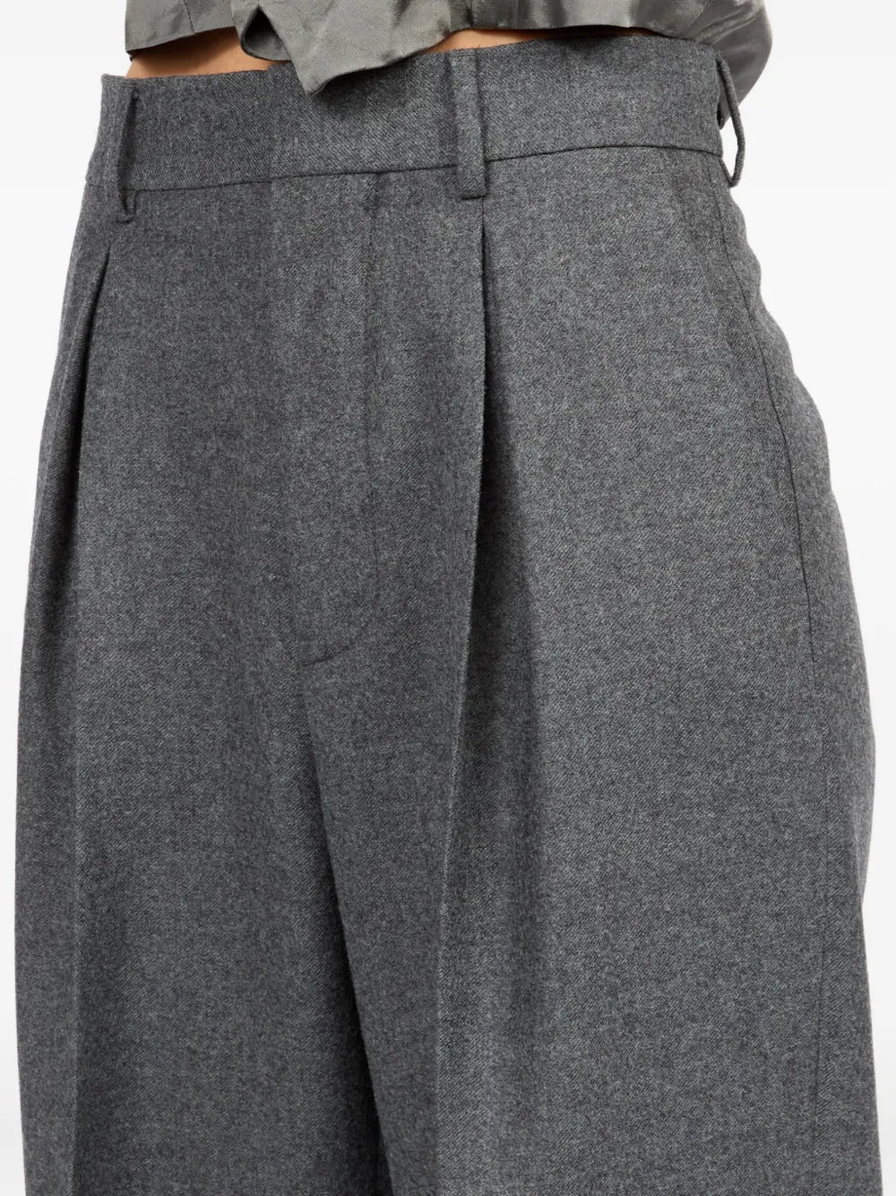 Pantalons Pantalon de ville Mm6 Gris Femme