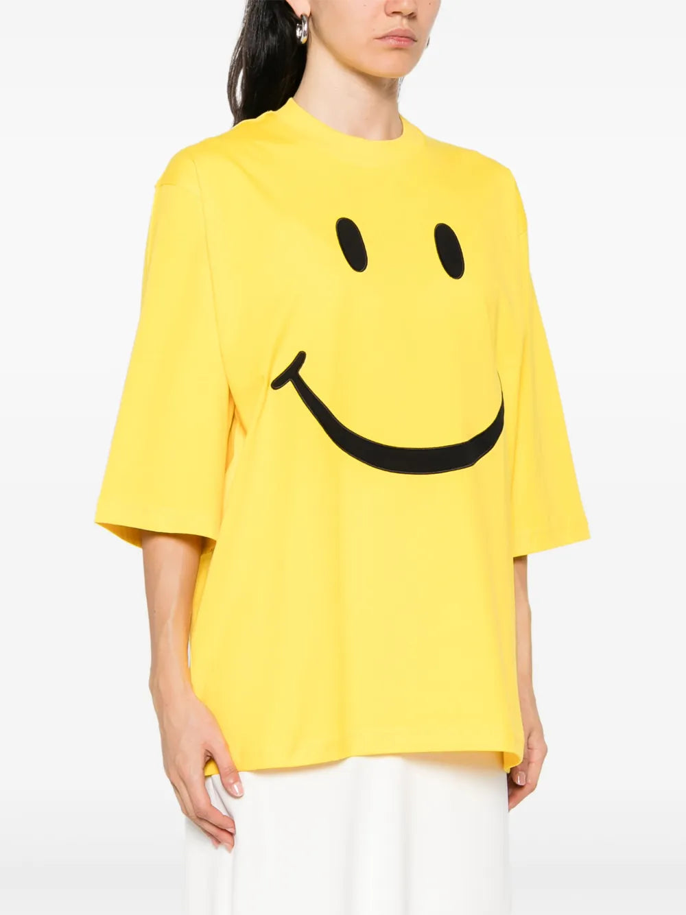 Immagine della maglietta Smiley di Moschino per donna - Stagione Autunno-Inverno 2025 - Vista Dettagliata_1