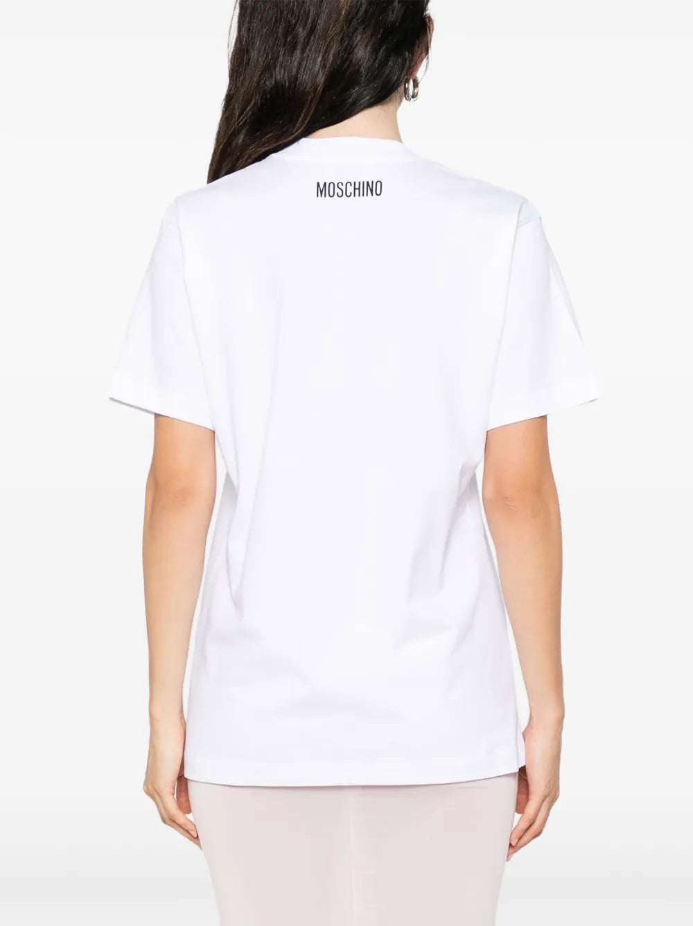 Immagine della T-shirt stampata del marchio Moschino per Donna - Stagione Autunno-Inverno 2025 - Vista Dettagliata_4