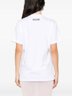Bild des bedruckten T-Shirts der Marke Moschino für Damen - Herbst-Winter-Saison 2025 - Detailansicht_4