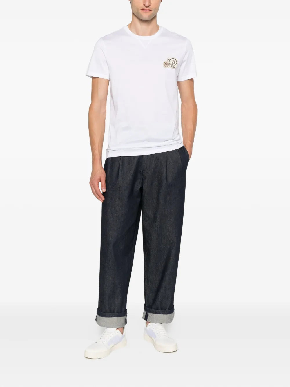 Tシャツ ロゴＴシャツ Moncler ホワイト メンズ