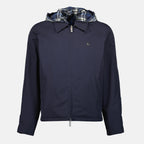 Image de l'article Veste réversible Check bleu marine de la marque Burberry pour Homme - Saison Printemps-Été 2026 - Vue de Face