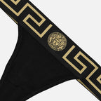 Ropa interior y homewear Medusa Greca String Versace Negro Femme