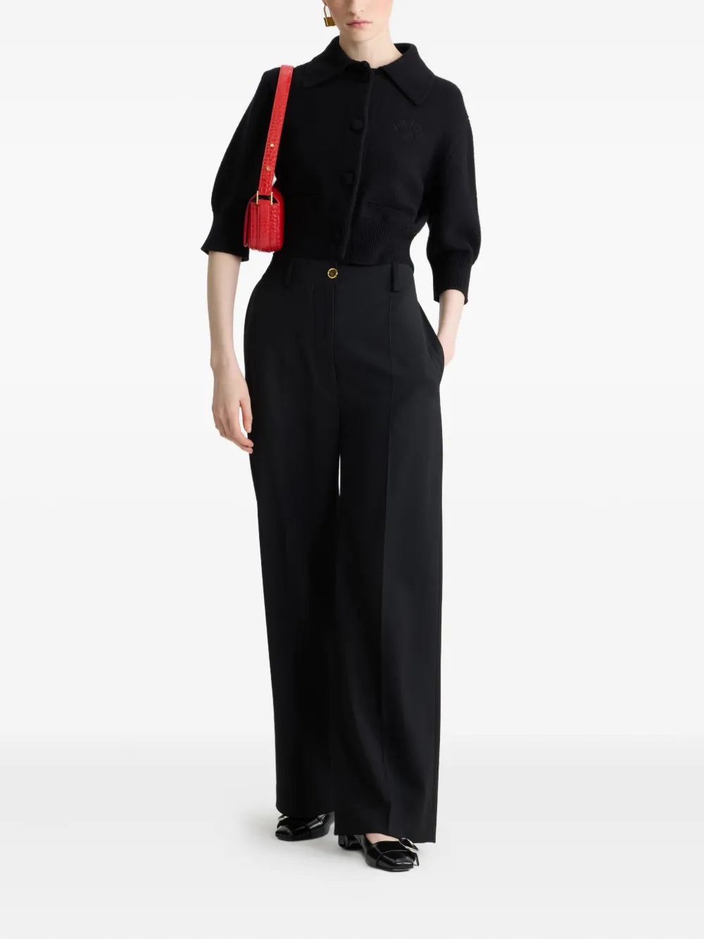 Image de l'article Cardigan en laine de la marque Patou pour Femme - Saison Automne-Hiver 2025 - Vue de Dos