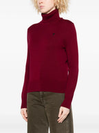 Imagen del suéter de cuello alto Ami de coeur de la marca Ami PARIS para Mujer - Temporada Otoño-Invierno 2025 - Vista Detallada_1