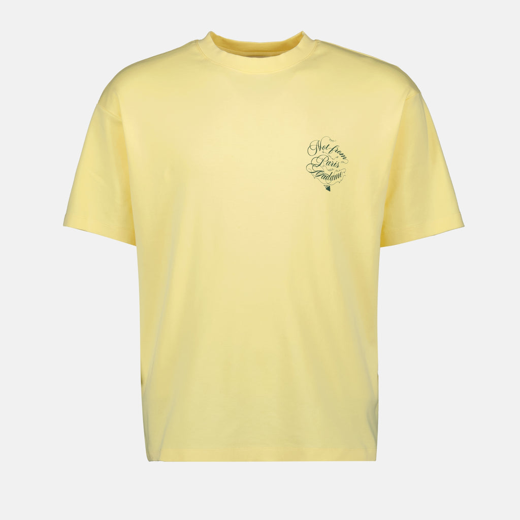 T-shirts T-shirt slogan vignes Drole De Monsieur Jaune Homme