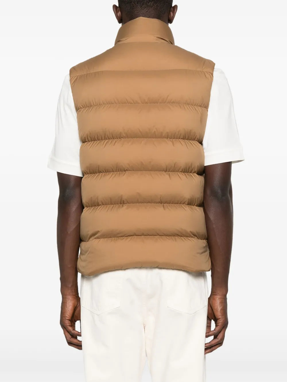 Vestes Doudoune sans manches Tibb Moncler Beige Homme