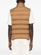 Vestes Chaqueta de Plumas Sin Mangas Tibb Moncler Beige Homme