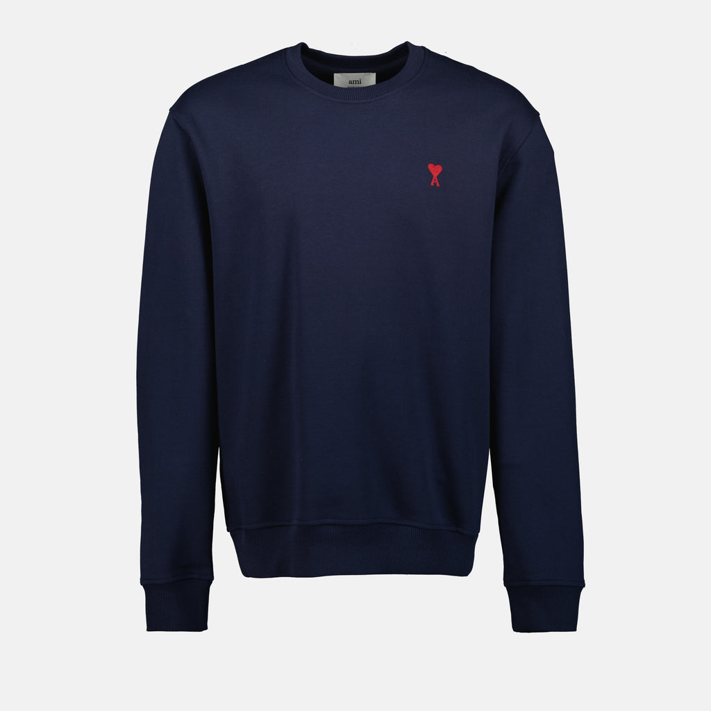 Felpe Maglione a Cuore AMI Ami PARIS Blu scuro Unisex