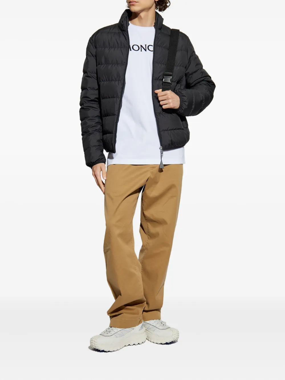 코트 보디넷 다운 재킷 Moncler 블랙 남성