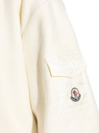 Jacken Reißverschluss-Wollcape Moncler Weiß Damen