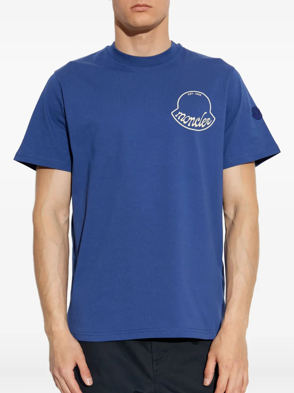 T-shirts T-shirt à logo Moncler Bleu foncé Homme