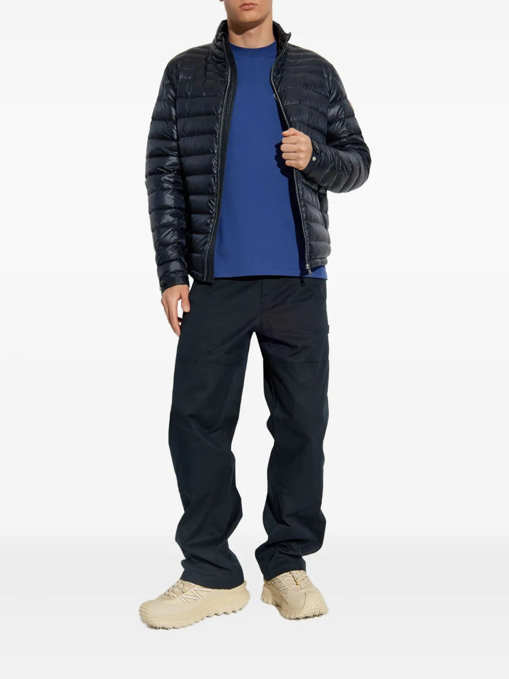 T-shirts T-shirt à logo Moncler Bleu foncé Homme