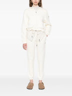 Vestes Giacca in Cotone con Zip Moncler Blanc Femme